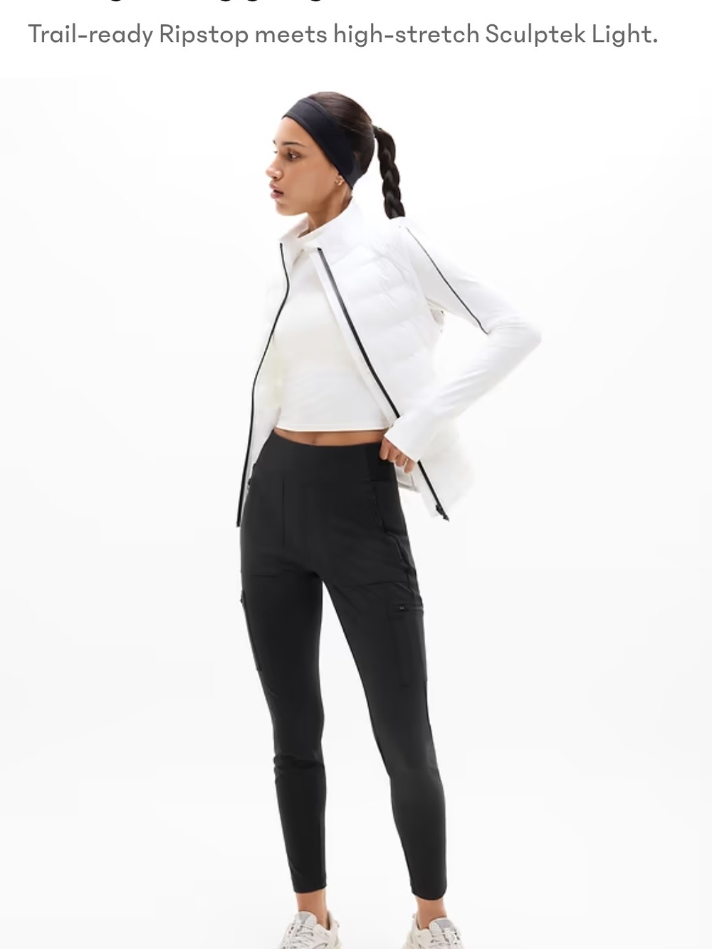 Athleta Headlands Hybrid Cargo Tight Leggings